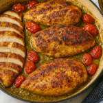 Creamy Pesto Chicken with Roasted Tomatoes: Your New Weeknight Hero