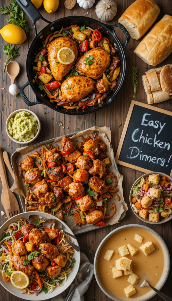 18 Easy Chicken Dinner Ideas: Delicious, Quick, and Family-Friendly Recipes