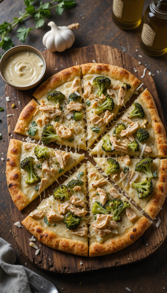 Chicken & Broccoli Alfredo Flatbread: Your New Go-To Quick Dinner