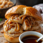 Chicken French Dip Sandwiches with Caramelized Onions & Au Jus: Your New Weeknight Hero