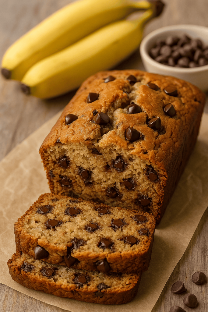 Chocolate Chip Banana Bread (Serves 4)