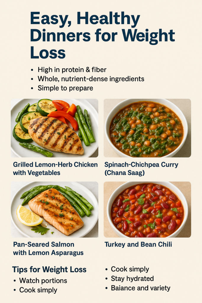 Easy, Healthy Dinners for Weight Loss
