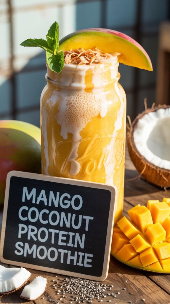 Mango Coconut Protein Smoothie: Your Tropical Breakfast Upgrade