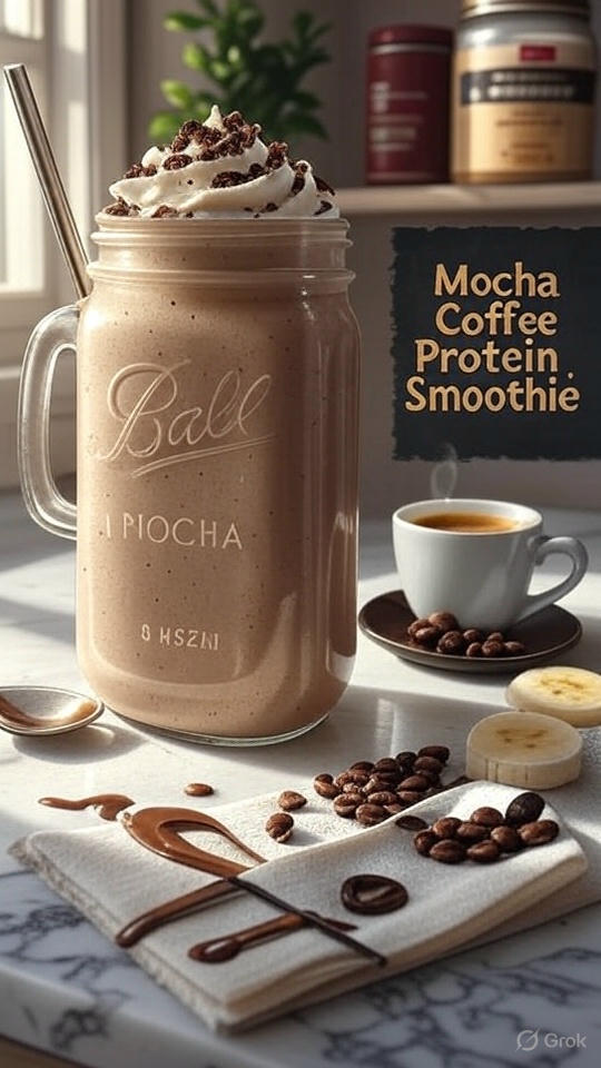 Mocha Coffee Protein Smoothie: Your New Go-To Energizer