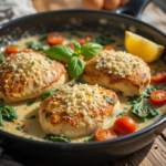 One-Pan Creamy Garlic Chicken with Spinach and Tomatoes: Step-by-Step Guide