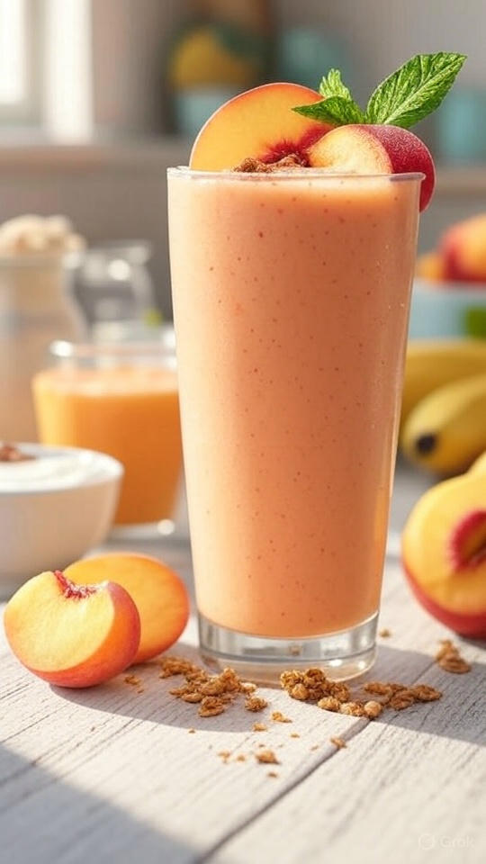 Peachy Keen Protein Smoothie: Your New Go-To Breakfast or Post-Workout Fuel