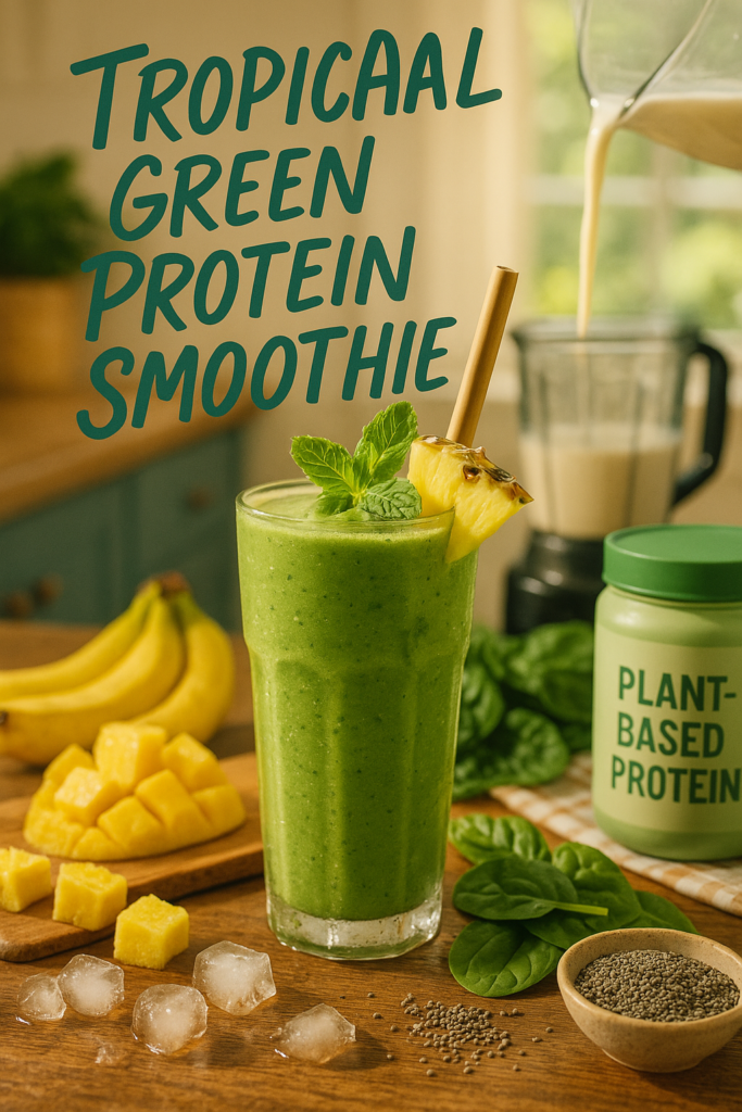 Tropical Green Protein Smoothie: Your New Go-To Breakfast or Post-Workout Fuel