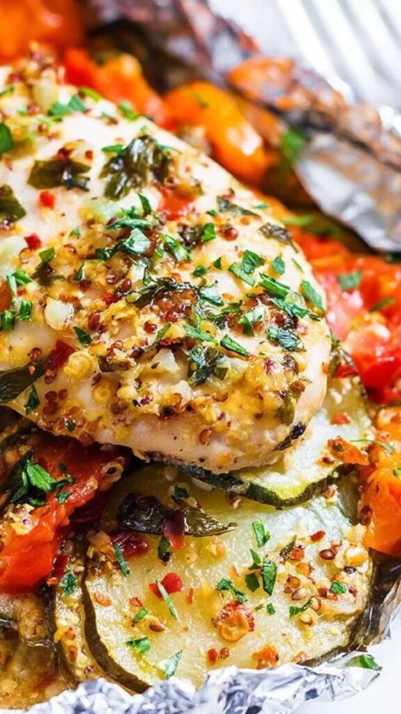 Honey Dijon Chicken & Veggie Foil Packs: Your New Favorite Lazy (But Fancy!) Dinner