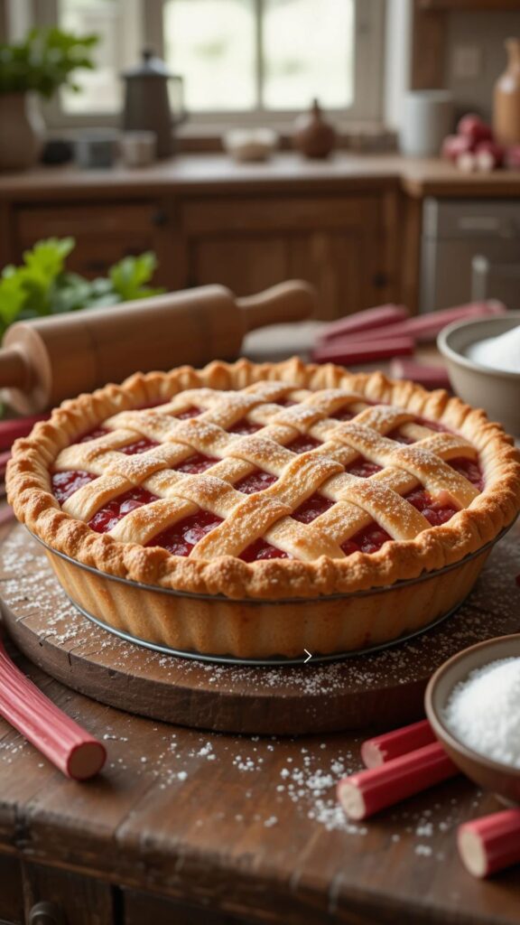 How to Make the Perfect Rhubarb Pie: A Tart & Tangy Delight