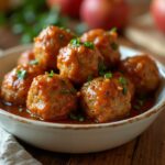 Apple Cider Glazed Meatballs – Cozy, Sweet & Savory