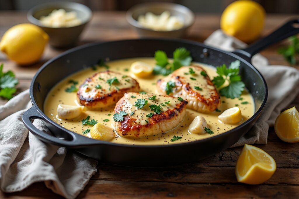 Creamy Garlic Chicken: A One-Pan Comfort Food Dream You’ll Crave Every Night!