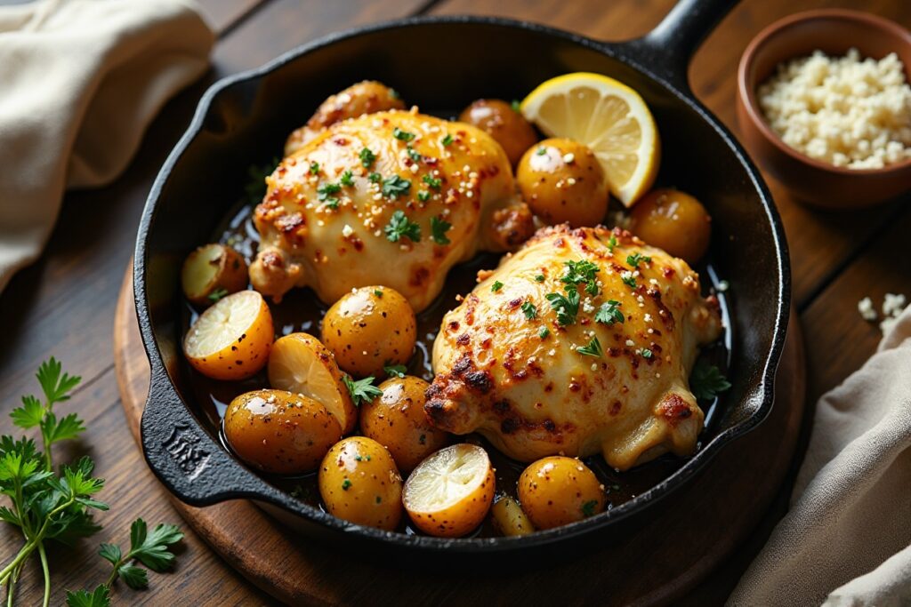 Garlic Parmesan Chicken & Potatoes – The Ultimate Comfort Meal