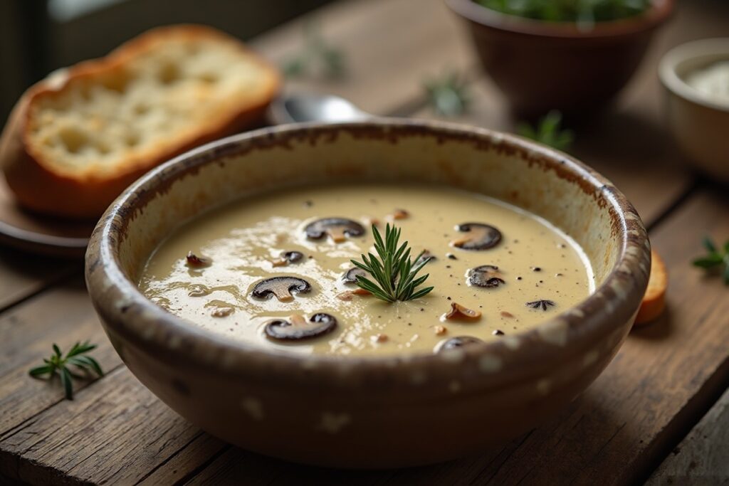 Creamy Mushroom Soup Recipe (Restaurant-Style, Cozy & Comforting!)