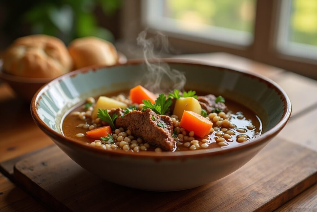 Hearty Beef & Barley Soup Recipe That Tastes Even Better the Next Day