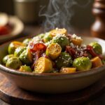 Warm Brussels Sprouts and Bacon Dinner Bowl