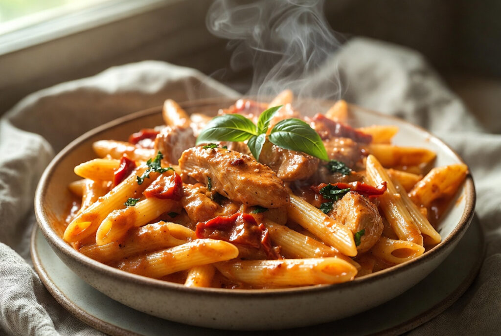 Marry Me Chicken Pasta with Creamy Sun-Dried Tomato Sauce