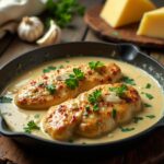 Savory Garlic Chicken in Creamy Sauce Easy One Pan Recipe