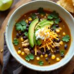 Creamy Chicken Poblano Black Bean Soup Easy One Pot Dinner