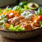 Healthy Buffalo Chicken Salad Recipe (High Protein & Low Carb)