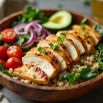 Healthy Chicken Quinoa Power Bowl Recipe for Clean Eating Meals