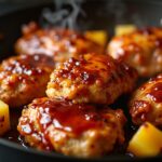 Pineapple Teriyaki Chicken Thighs Sweet Sticky Easy Dinner Recipe