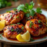 Spicy BBQ Grilled Chicken Thighs Recipe Easy Juicy Smoky Flavor