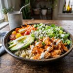 Buffalo Chicken Cauliflower Rice Bowl Recipe Healthy High Protein Low Carb Dinner