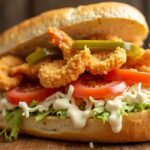Crispy Shrimp Po Boy Sandwich Recipe Easy Homemade Southern Style
