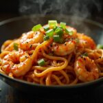Spicy Garlic Shrimp Noodles Recipe Easy 20 Minute Restaurant Style Dinner