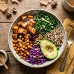 Sweet Potato and Kale Harvest Bowl Healthy Cozy Meal Recipe