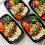 Thai Peanut Chicken Meal Prep Bowl Easy High Protein Lunch Recipe