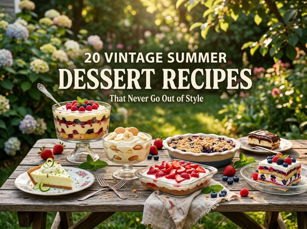 20 Vintage Summer Dessert Recipes That Never Go Out of Style