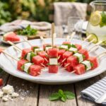 Watermelon Feta Mint Skewers Easy Summer Appetizer Recipe