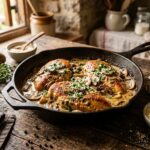 Creamy Mushroom Chicken Recipe Easy One Pan Creamy Chicken Dinner