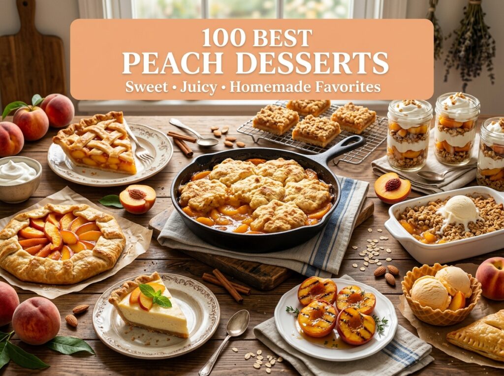 100 Best Peach Desserts You’ll Want to Bake All Summer