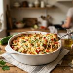 Cheesy Chicken Zucchini Bake Easy High Protein One Pan Dinner