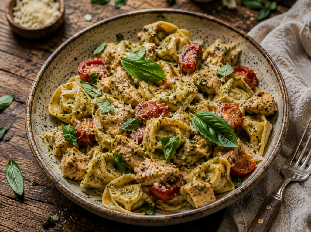 Pesto Chicken Tortellini That’ll Make You Forget Takeout Exists