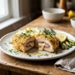 Ham & Swiss Chicken Cordon Bleu Stuffed Chicken Breast Recipe