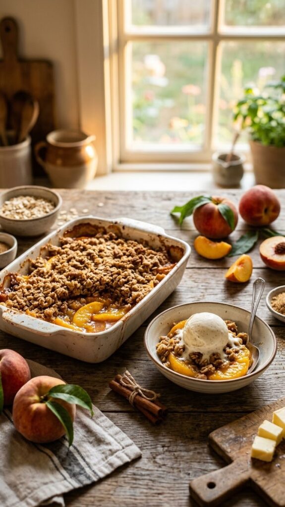 Best Homemade Peach Crisp Recipe Easy Summer Dessert
