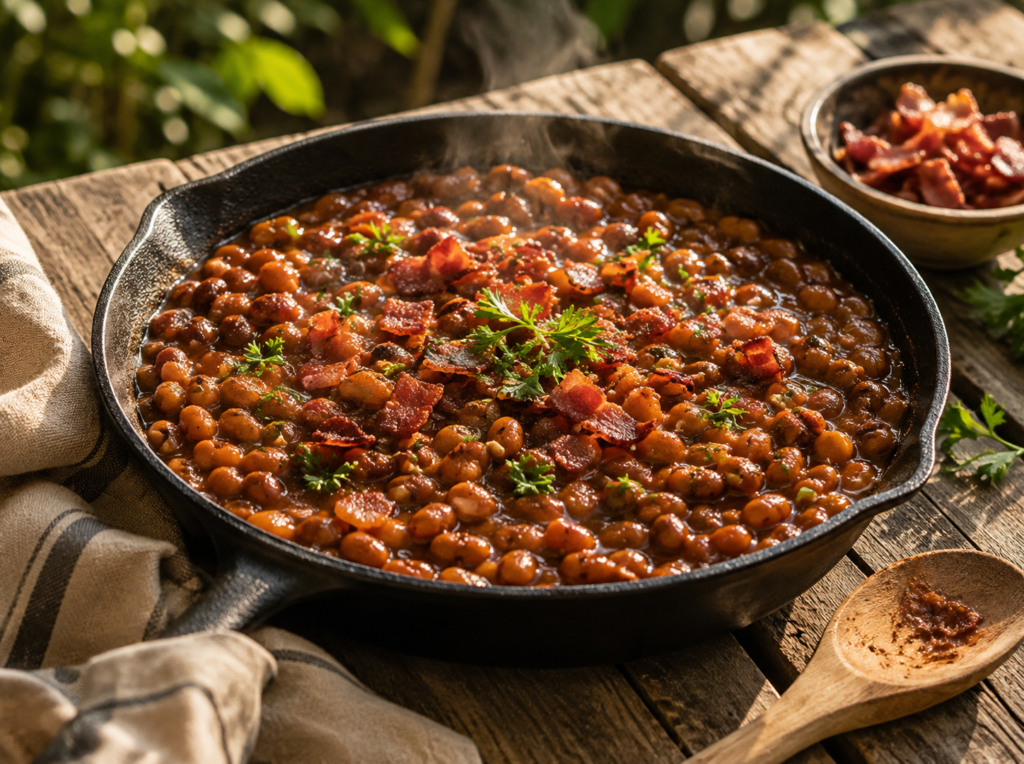 Smoky Sweet Baked Beans with Bacon (Ready in Under an Hour!)