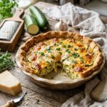 Best Cheesy Zucchini Pie Recipe Easy Crispy Homemade Comfort Food