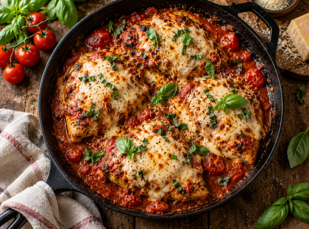 Baked Tomato Basil Chicken