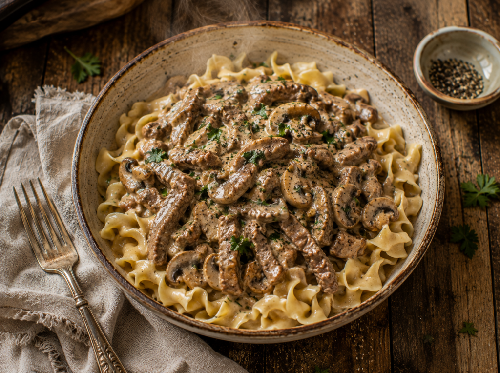 Beef Stroganoff