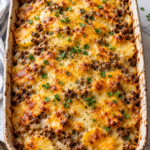 Cheesy Ground Beef and Potato Casserole Recipe