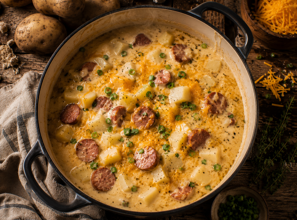 Creamy Kielbasa Potato Soup